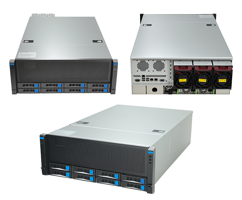 19”标准上架4U AI服务器 SVR-408-TG6 4U8盘6GPU