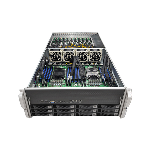 19”标准上架4U SVR-410 4U支持10GPU卡AI服务器