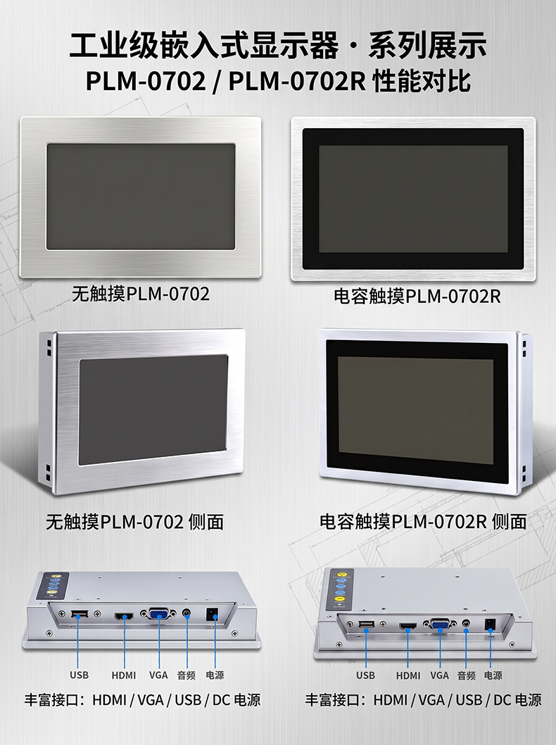 PLM-0702 7寸工业显示器