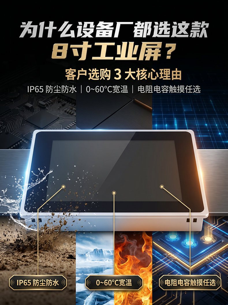 PLM-0802 8寸工业显示器