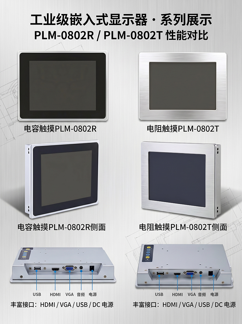 PLM-0802 8寸工业显示器