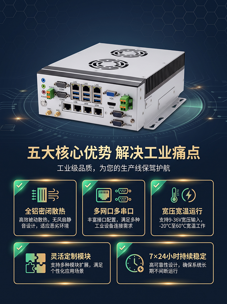 全铝全密闭BOX工控机 MIS-EPIC08