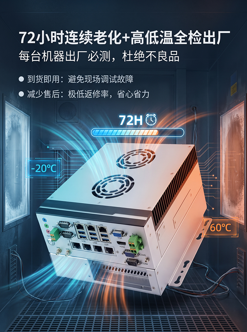 BOX工控机,散热齿上带风扇MIS-EPIC08-2E/PE