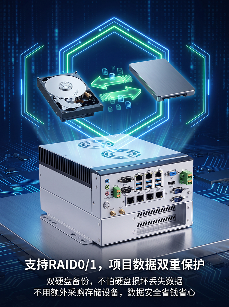 BOX工控机,散热齿上带风扇MIS-EPIC08-2E/PE