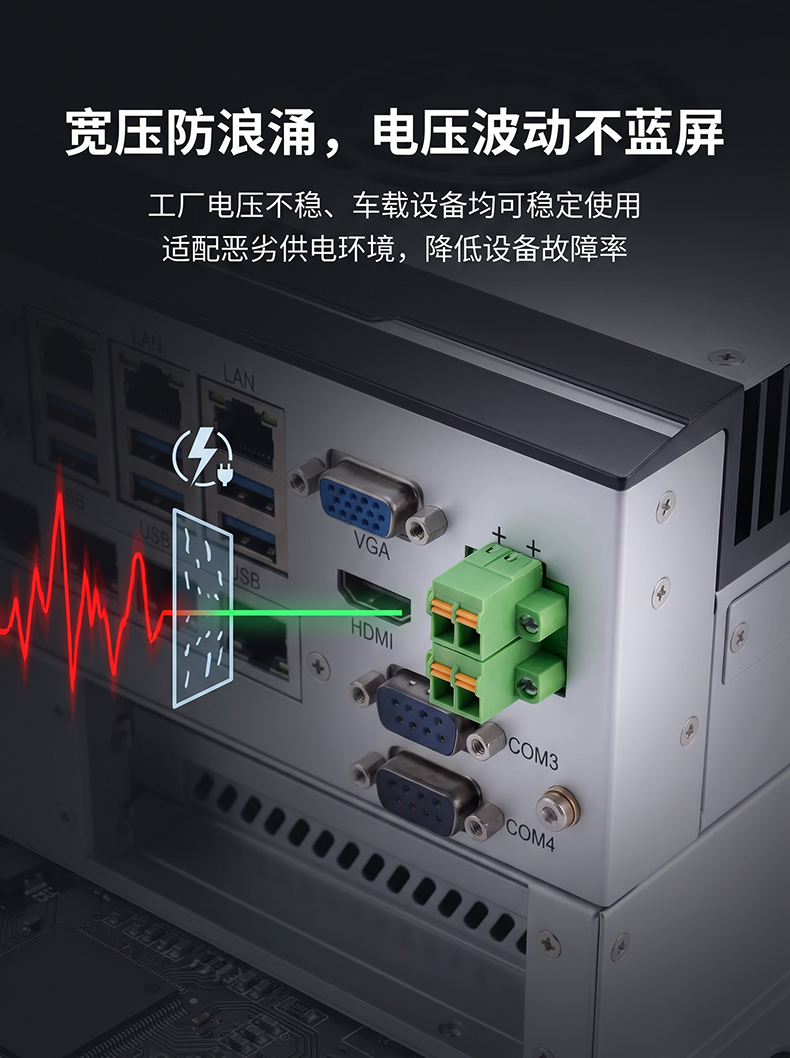 BOX工控机,散热齿上带风扇MIS-EPIC08-2E/PE