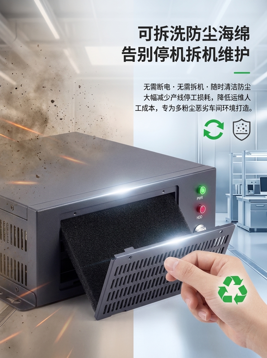 嵌入式壁挂工控机，1个PCIE半高扩展