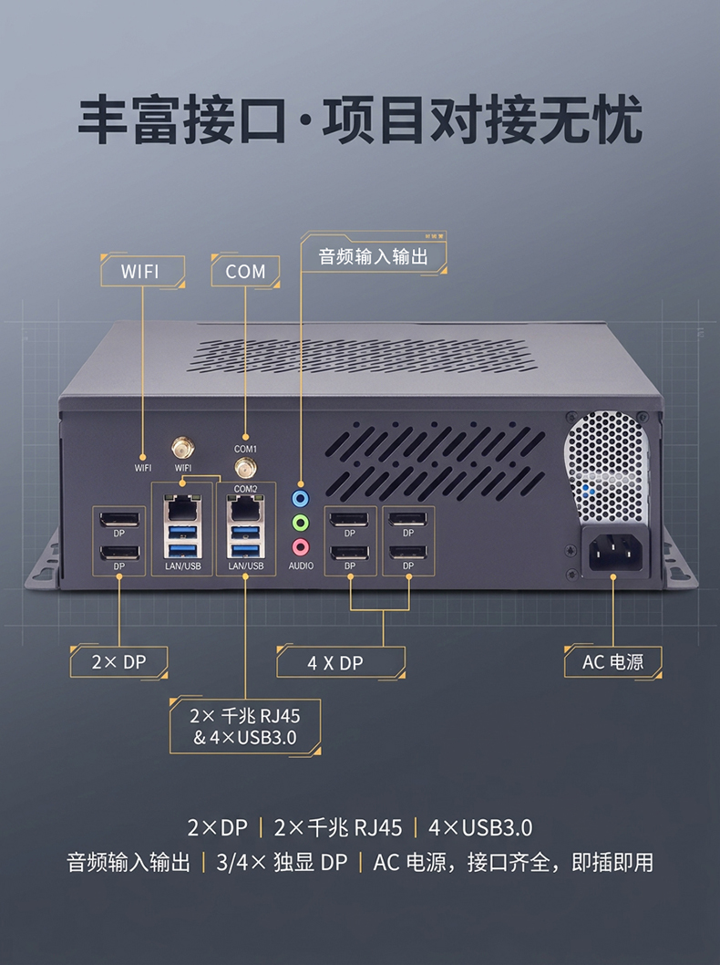 嵌入式AI边缘计算盒子MIS-H610MXM