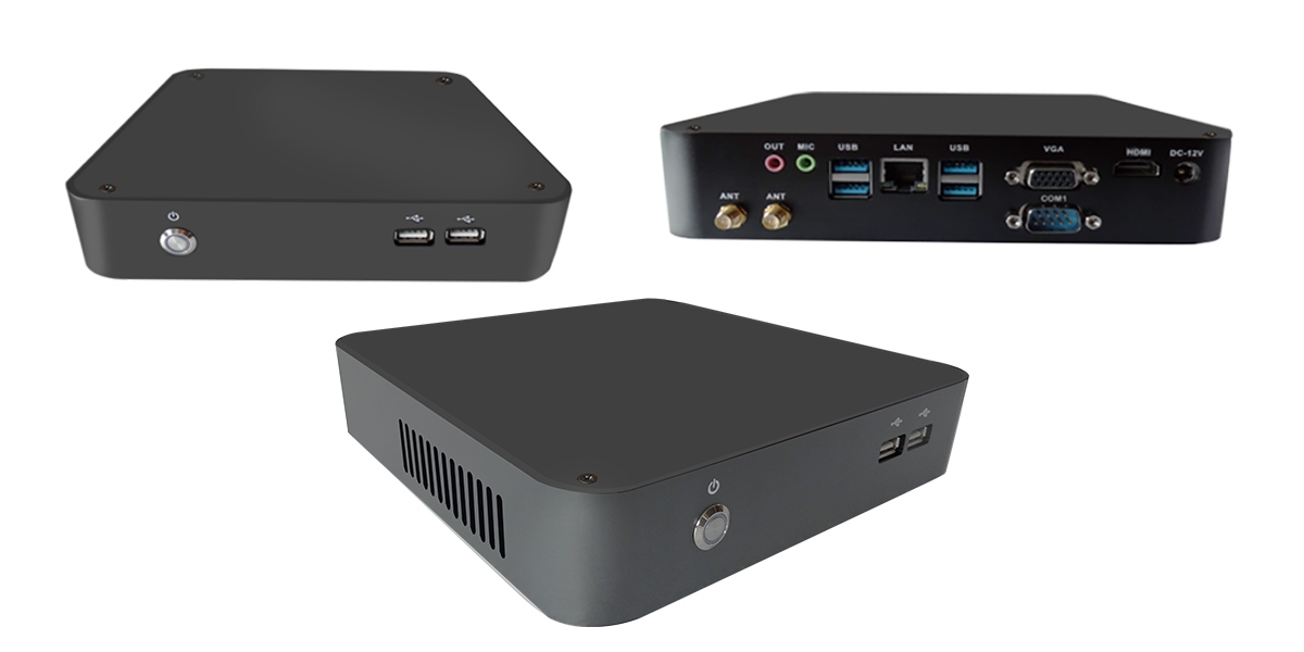 全铝嵌入式工控机,迷你电脑小主机,云终端MIS-ITX08