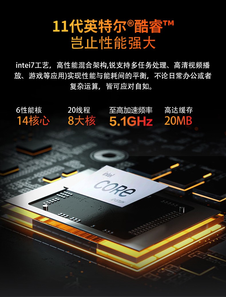 MIS-C11G 11代低功耗带无线充电的迷你电脑