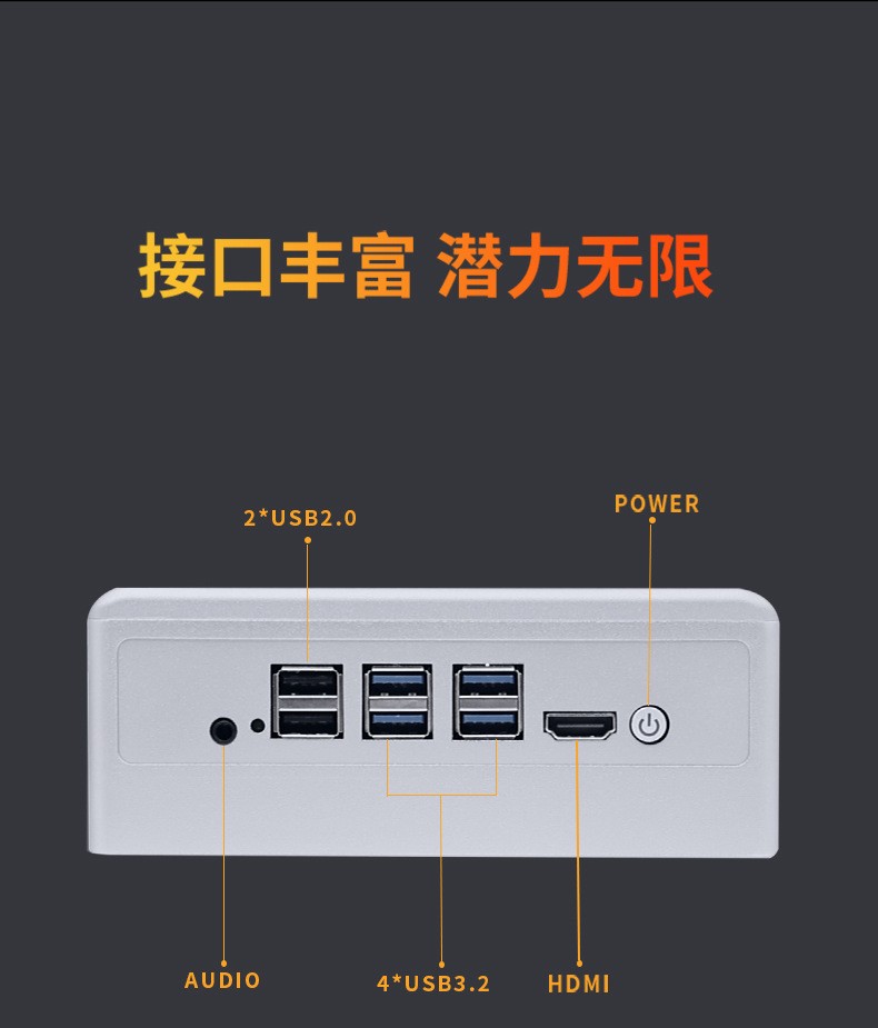 MIS-C11G 11代低功耗带无线充电的迷你电脑